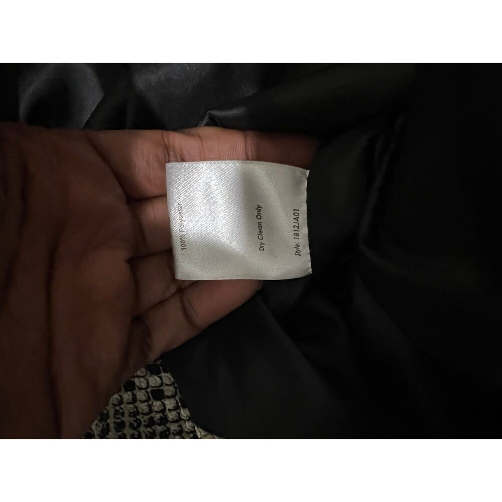 Choosy Luxe Exotic Vintage 90s Faux Snakeskin Leather Trench Coat Duster Jacket - Picture 11 of 11